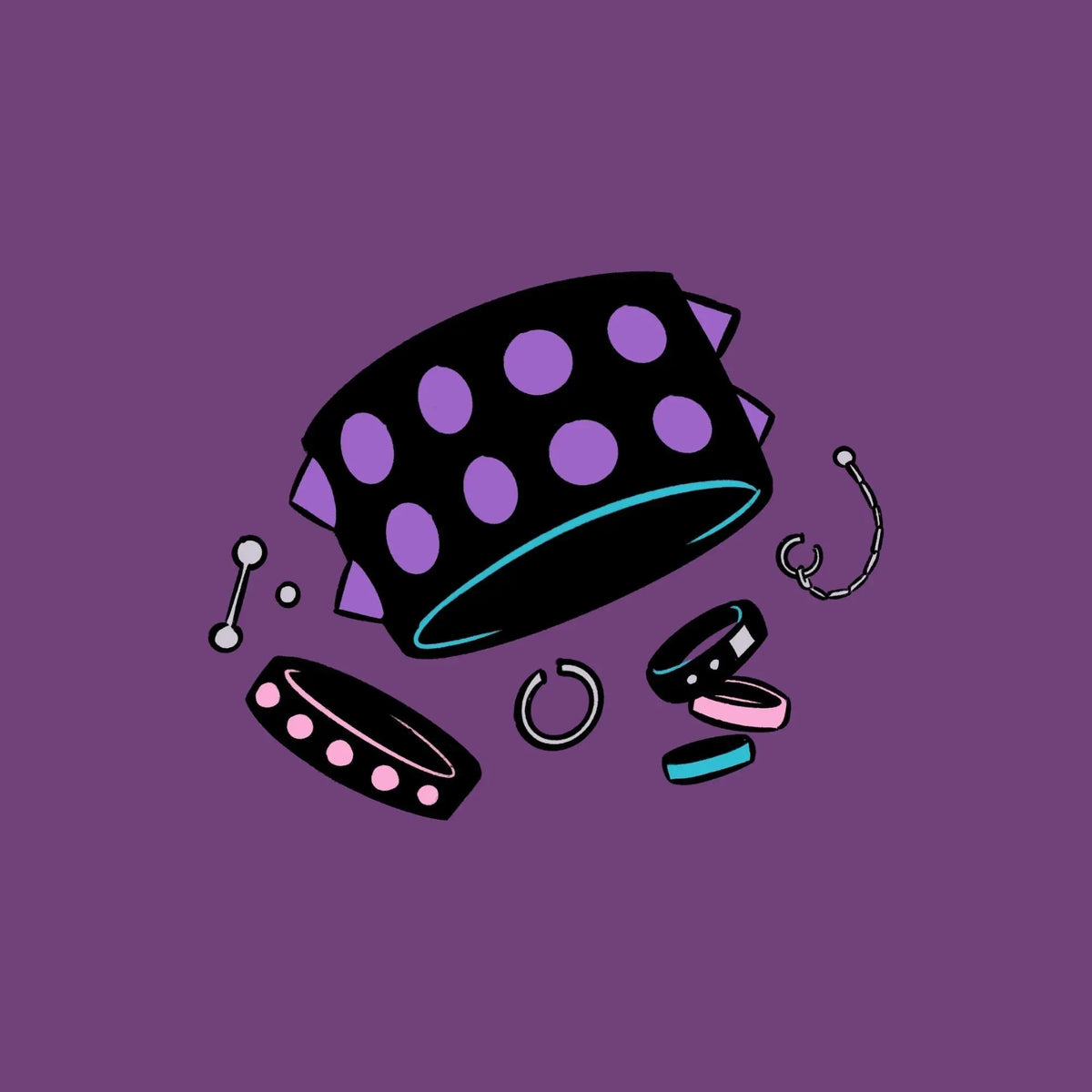 Collection Alternatif – press-on nails style rock et gothique, Moonails Creations