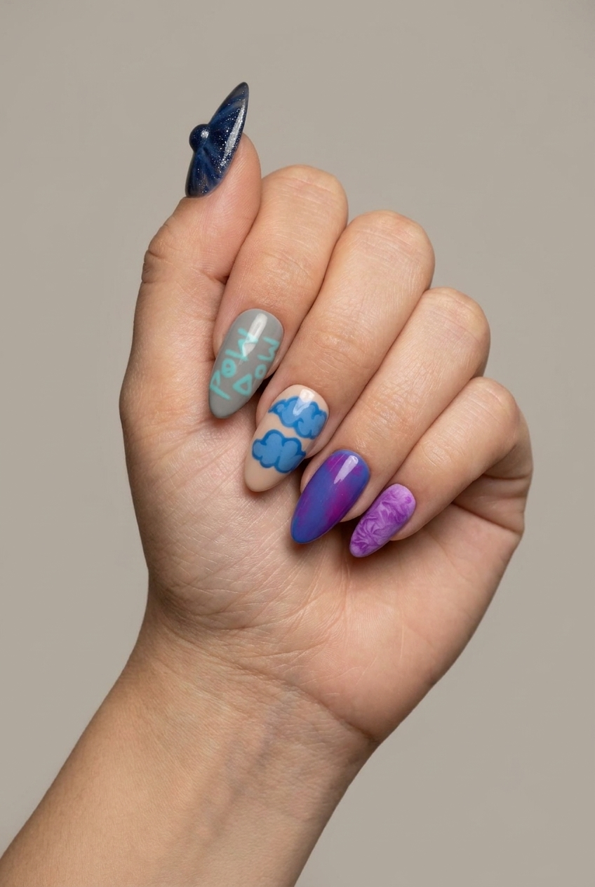 Faux ongles press-on Pop Culture – Pow Pow Moonails Creations