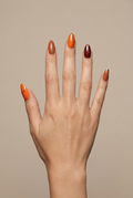 Faux ongles press-on citrouille – Pumpkin Spices Moonails Creations