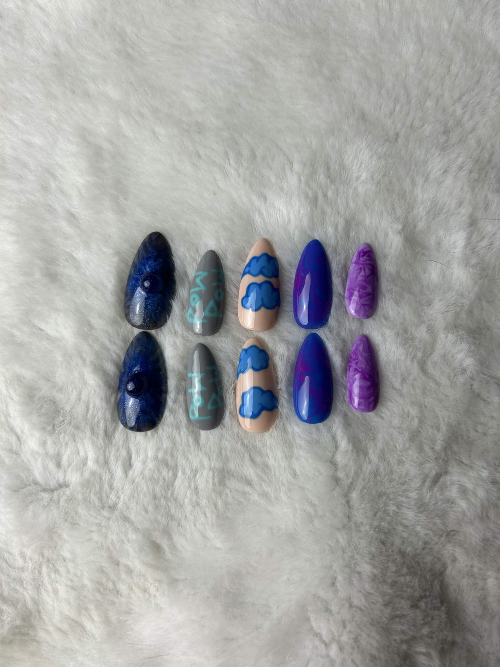 Faux ongles press-on Pop Culture – Pow Pow Moonails Creations