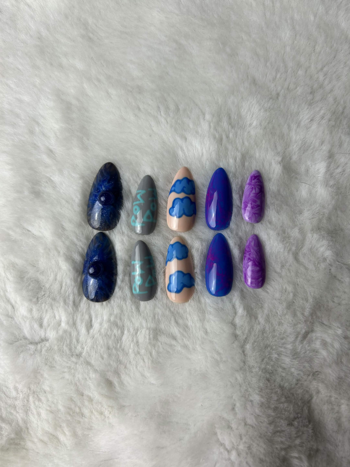 Faux ongles press-on Pop Culture – Pow Pow Moonails Creations